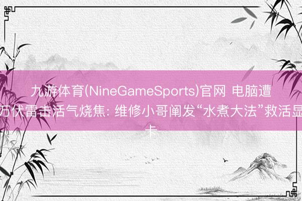 九游体育(NineGameSports)官网 电脑遭数万伏雷击活气烧焦: 维修小哥阐发“水煮大法”救活显卡