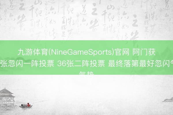 九游体育(NineGameSports)官网 阿门获取5张忽闪一阵投票 36张二阵投票 最终落第最好忽闪气势